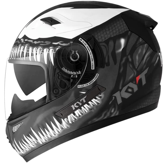 OFC HELM KYT K2RIDER VENOM BLACK DOFF DOUBLE VISOR HELM KYT K2 RIDER VENOM