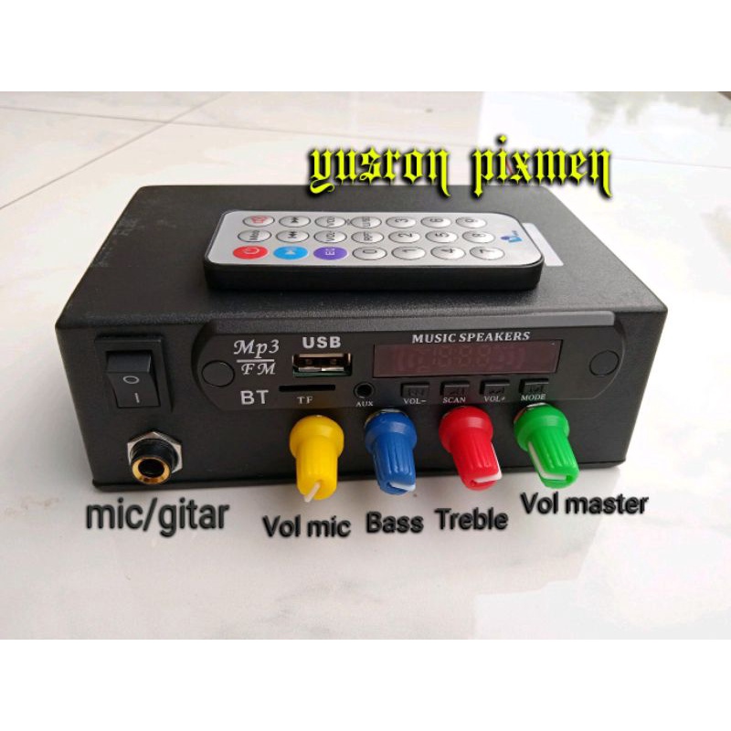 Ampli Mini 12v Bluetooth +  karaoke