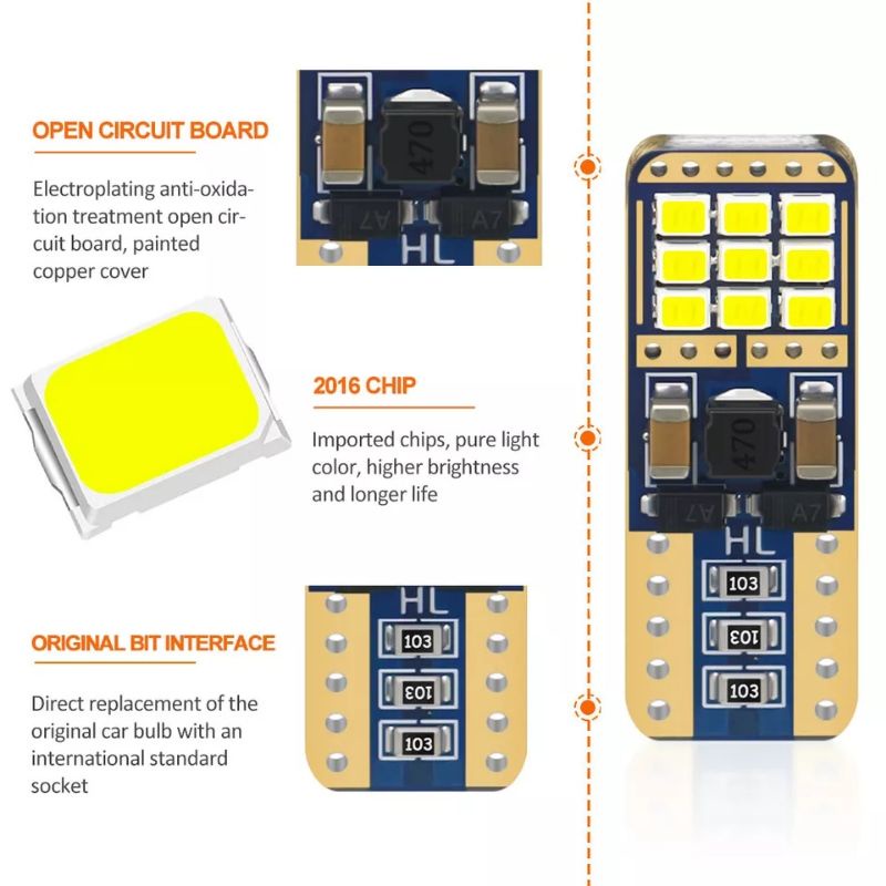 Lampu Led T10 plafon bagasi dome welcome light canbus superbright