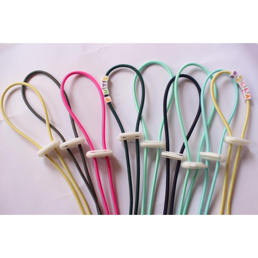 Strap Mask Nama Pastel 2in1 Connector Custom Disney  | tali pengait masker | anak dan dewasa