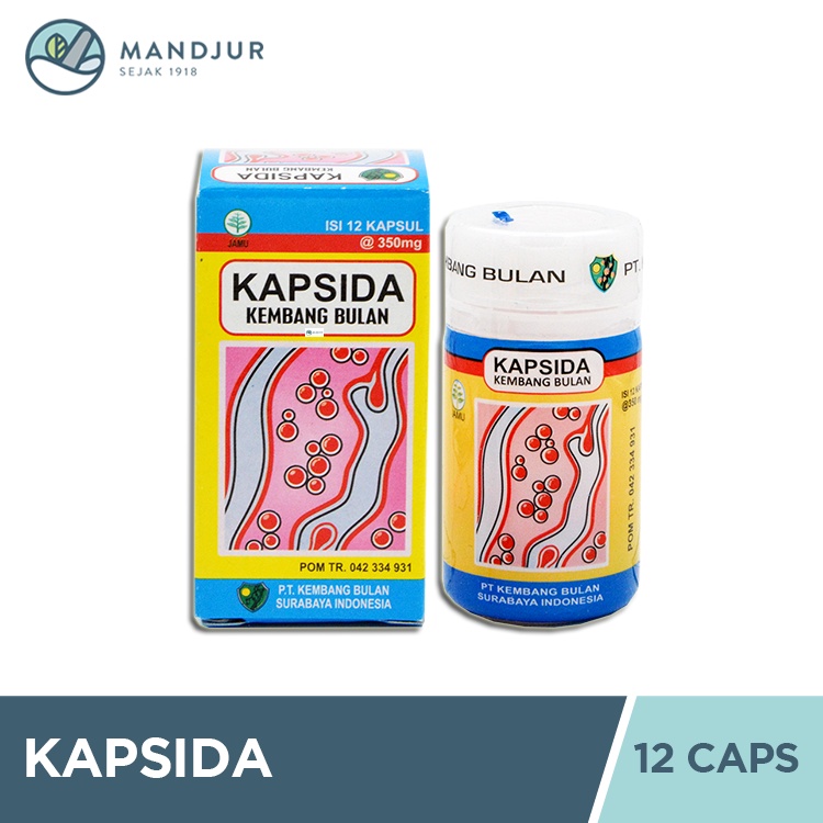 Kapsida Kembang Bulan 12 Kapsul - Obat Gatal, Bisul, Jerawat, dan Darah Kotor