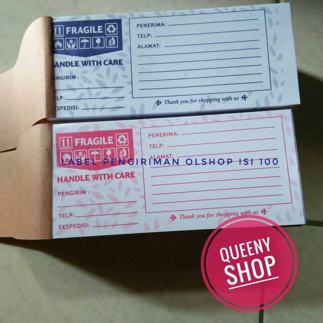 

Label pengiriman olshop isi 100