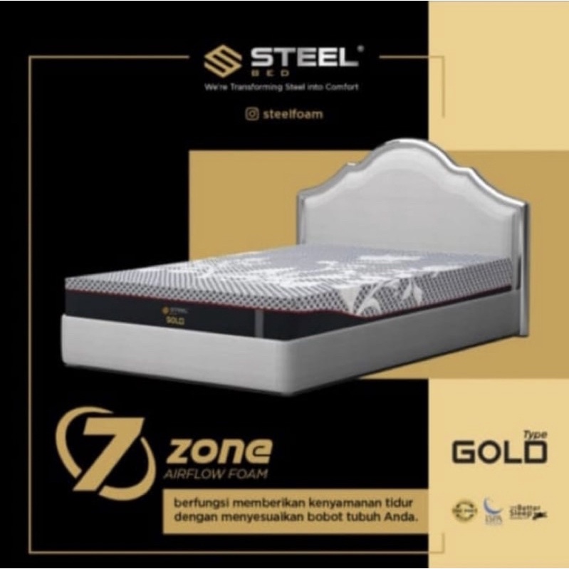 Kasur Busa Steel Foam Gold