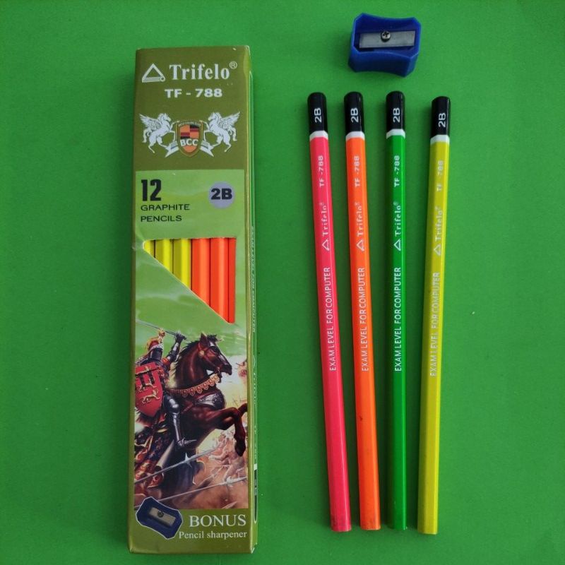 

Pensil 2B Trifelo Neon TF-788 Per pak Isi 12