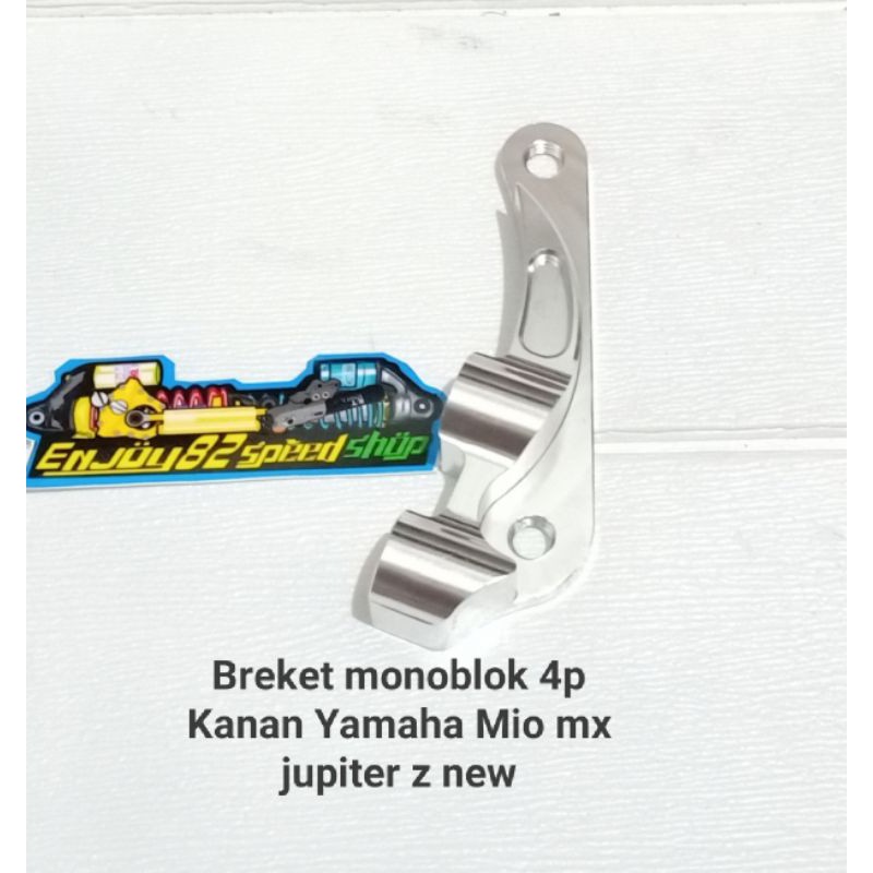 Breket Bracket Monoblok 4p 4 Piston Mio new Jupz new mix disc 220 mm