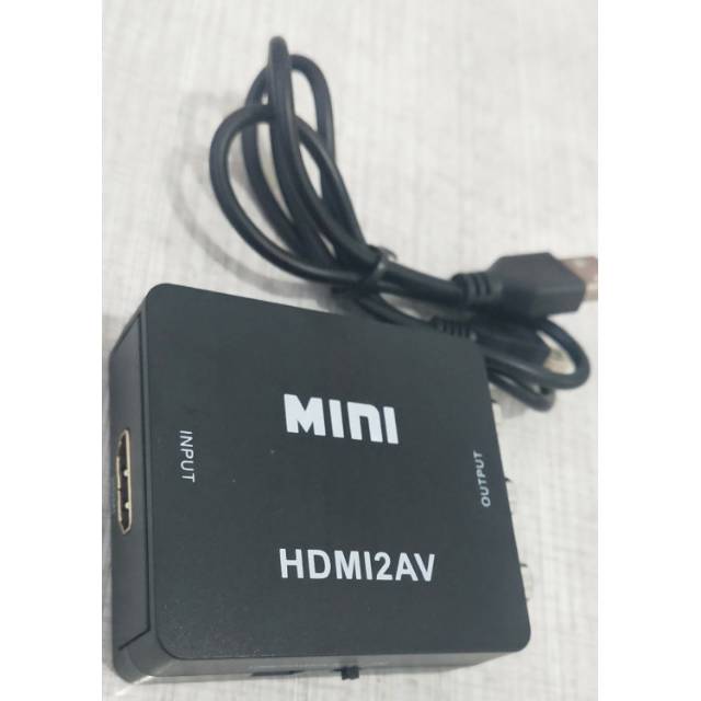 1080P Mini Composite HDMI To AV ke 3 RCA AV CVBS HDMI2AV