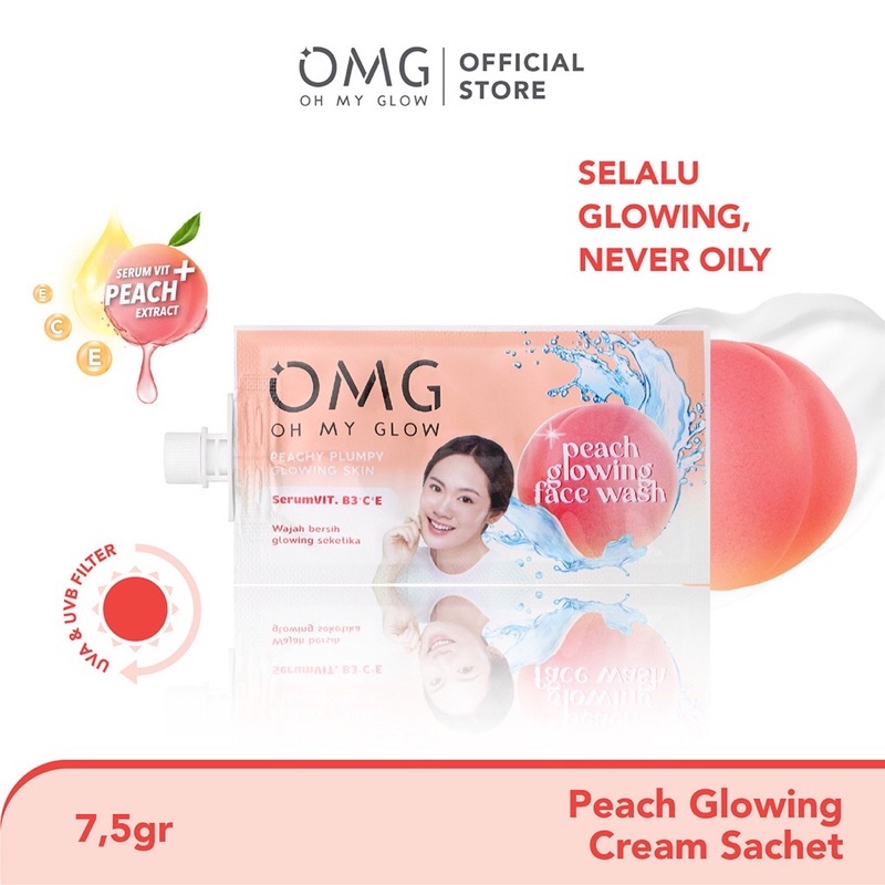 OMG Peach Glowing Face Cream 7.5 gr