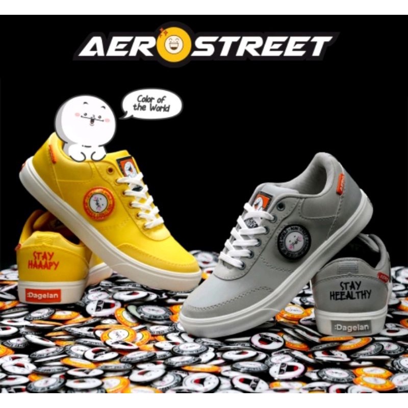 [NEW] Aerostreet x Dagelan- Sepatu Sneakers Casual Pria Wanita Aero Street