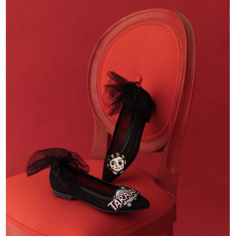 Sepatu Ittaherl 39 Blair Maxy Pointy Ink