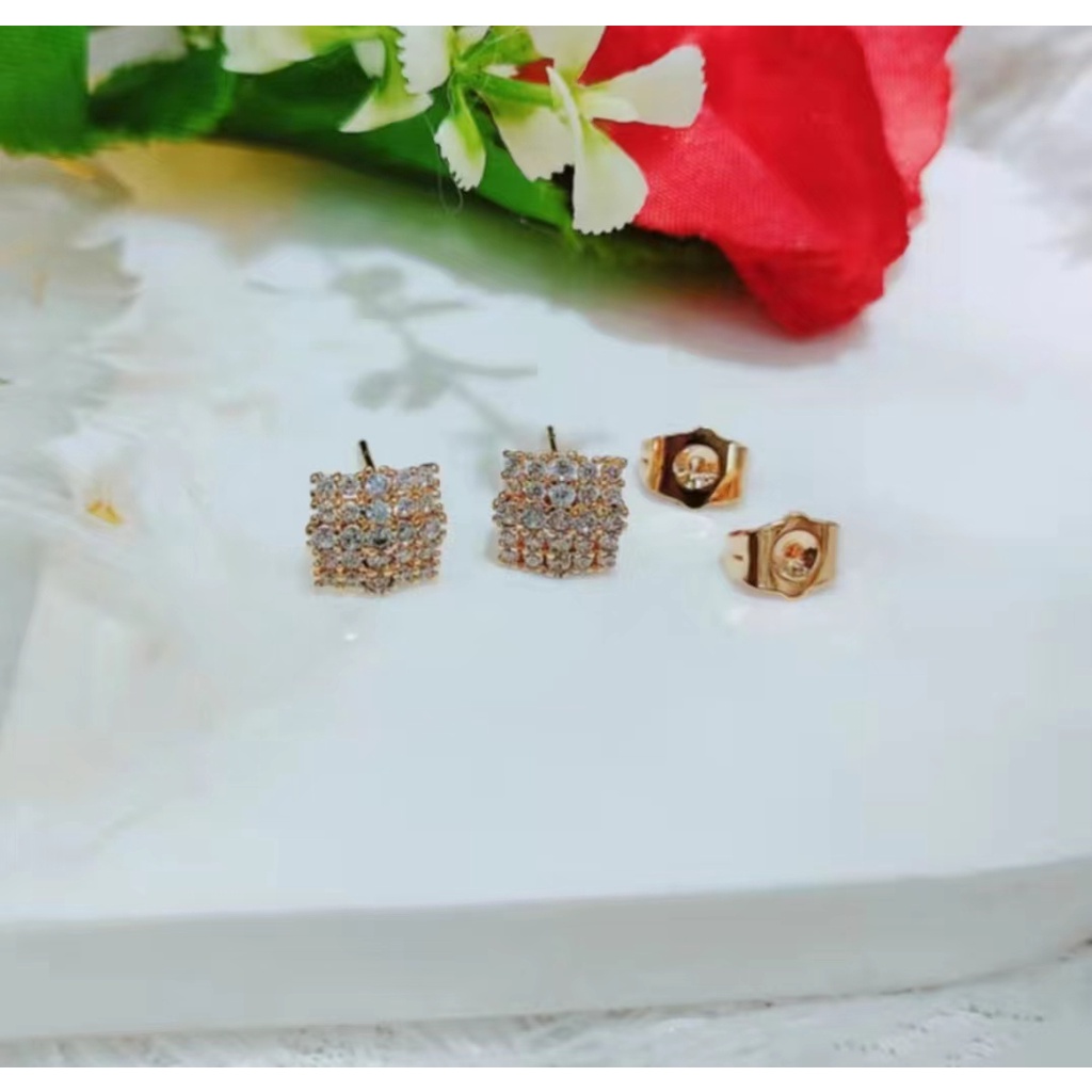 Anting xuping permata lapis emas 18k A003/004