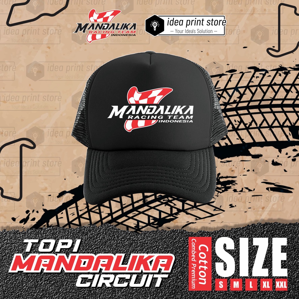 TOPI DEWASA MANDALIKA A MOTOGP SIRKUIT TOPI TRUCKER TUMBLERZONE