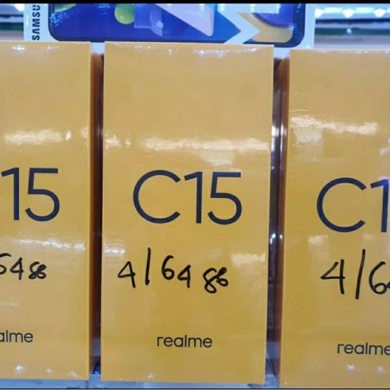 Promo Cuci Gudang Hp  Realme C15 4/64 Gb New Garansi Resmi Indonesia  Hp Murah