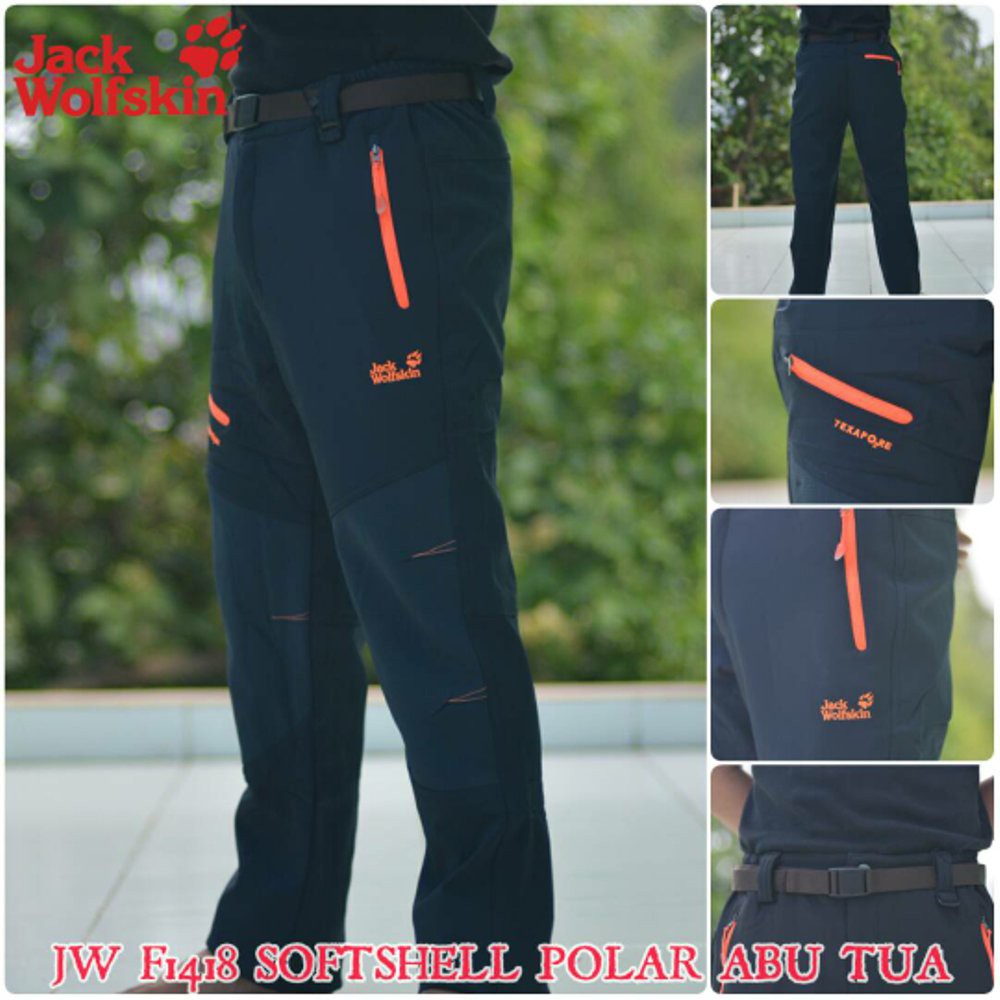 DISKON CELANA GUNUNG OUTDOOR JACK WOLFSKIN F1418 SOFTSHELL POLAR TEBAL IMPORT