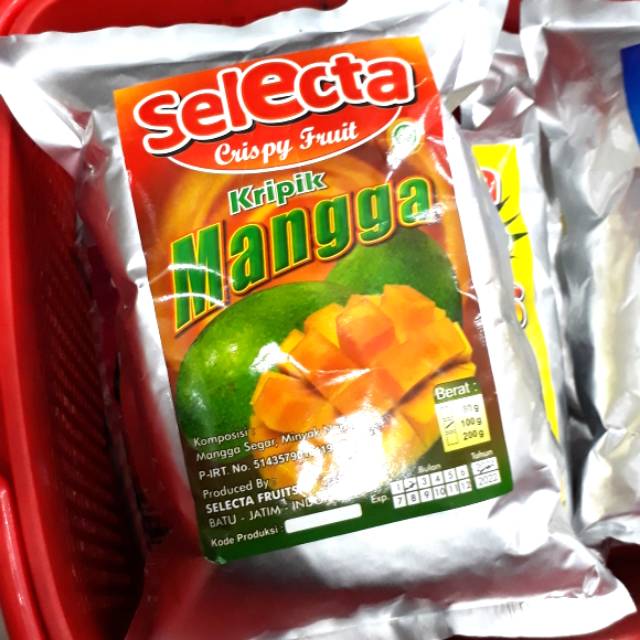 

Selecta Keripik Buah Mangga Rambutan Nangka Nanas Gurih Asli Batu Kripik Malang