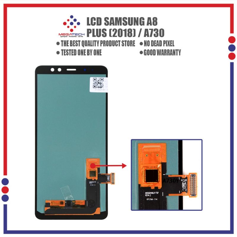 LCD TOUCHSCREEN SAMSUNG GALAXY A8+ PLUS A730 2018 FULSET INCELL ORIGINAL