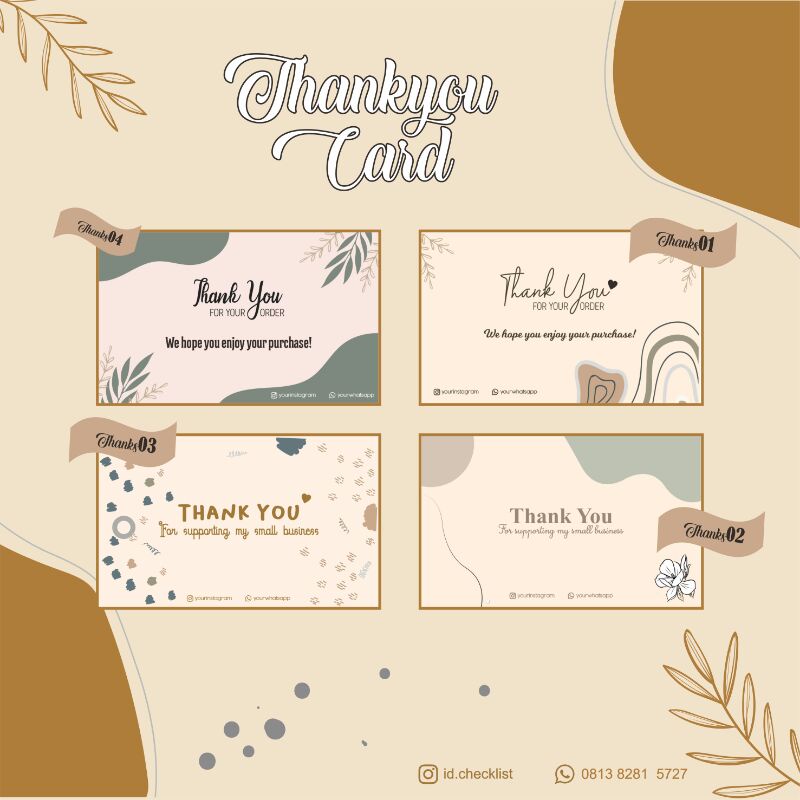 

Thankyou card costum ~