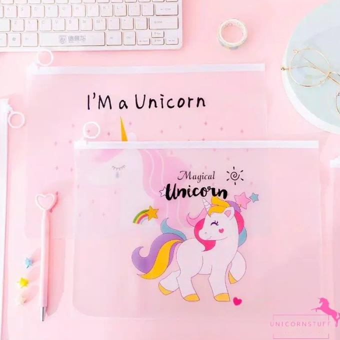 

Map Unicorn dengan Zipper Map Kertas Unicorn Size A4