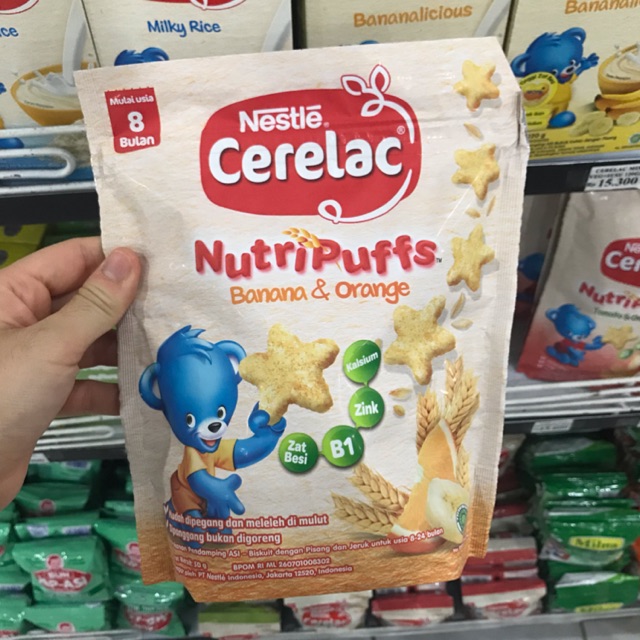 Cerelac Nutripuff nestle 50g dan 25 g / cerelac nutri puff