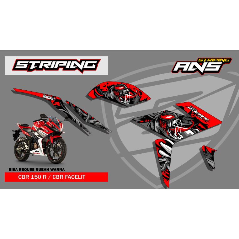 STIKER STRIPING CBR 150 R FACELIFT - STRIPING CBR150 R - STIKER CBR (COD)