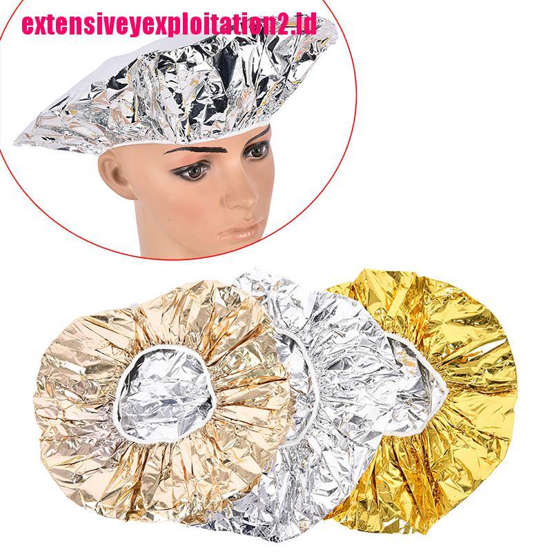 &lt; E2id &amp; &gt; Topi Mandi Elastis Bahan Aluminum Foil Untuk Wanita