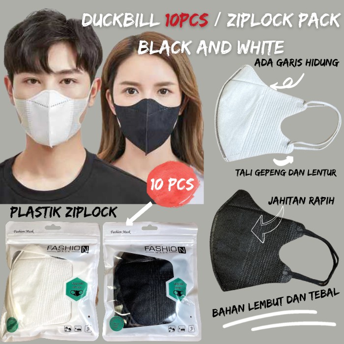 Masker Duckbill Bellmask isi 10pcs Plastik ziplock PROMO SPECIAL