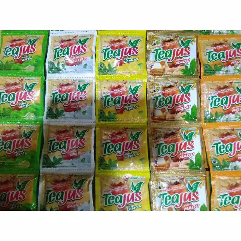 

TEA JUS MINUMAN TEH BUBUK INSTANS ALL VARIANT RASA 1 RENCENG ISI 10 SACHET