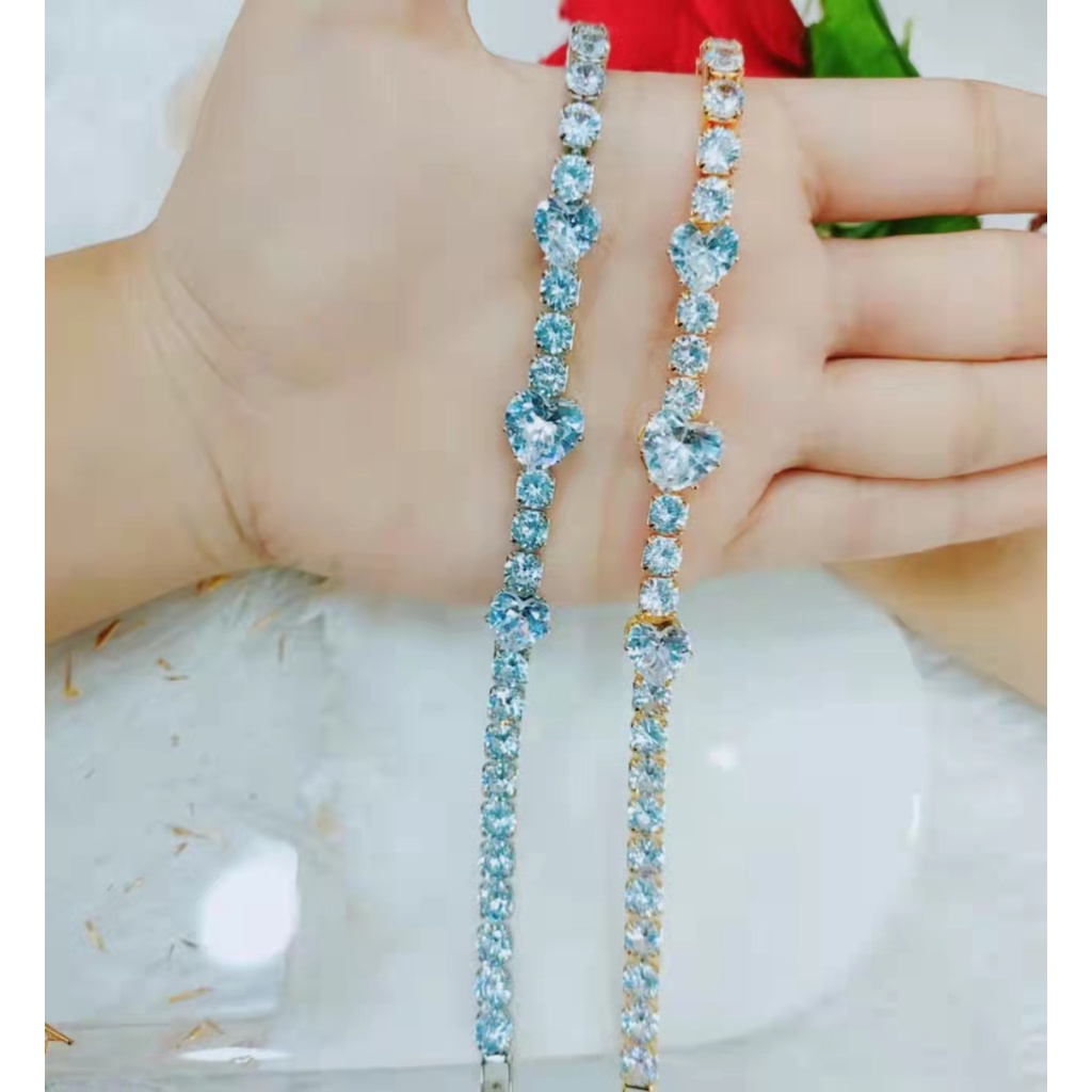 Gelang Xuping Mata Full Lapis Emas Perhiasan L13-15