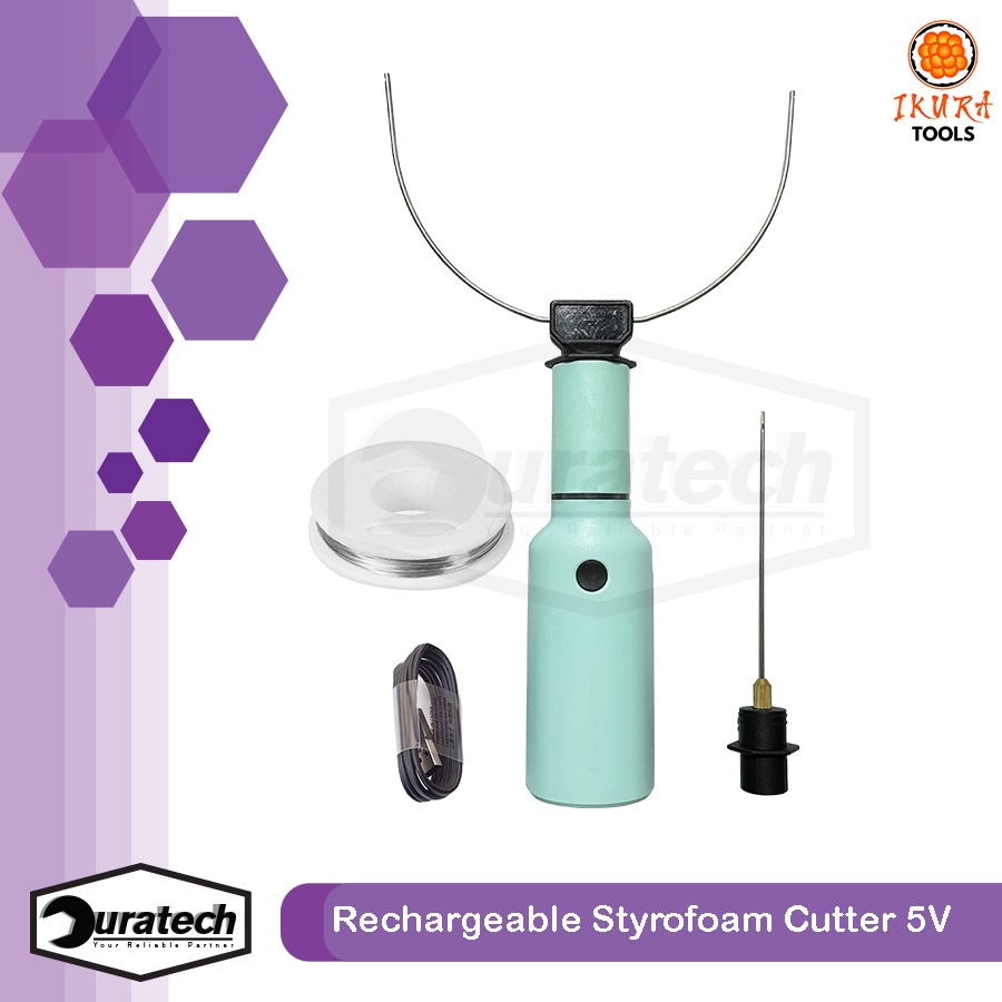 

Alat pemotong gabus portable dengan baterai cas / Rechargeable styrofoam cutter 5V / Hot wire foam / Pemotong busa foam sponge gabus otomatis charger 5V