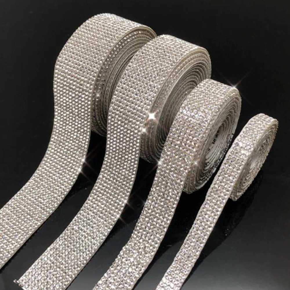 Lakban Hias Akrilik One Sided Rhinestone Tape 3 x 90 cm HL87890