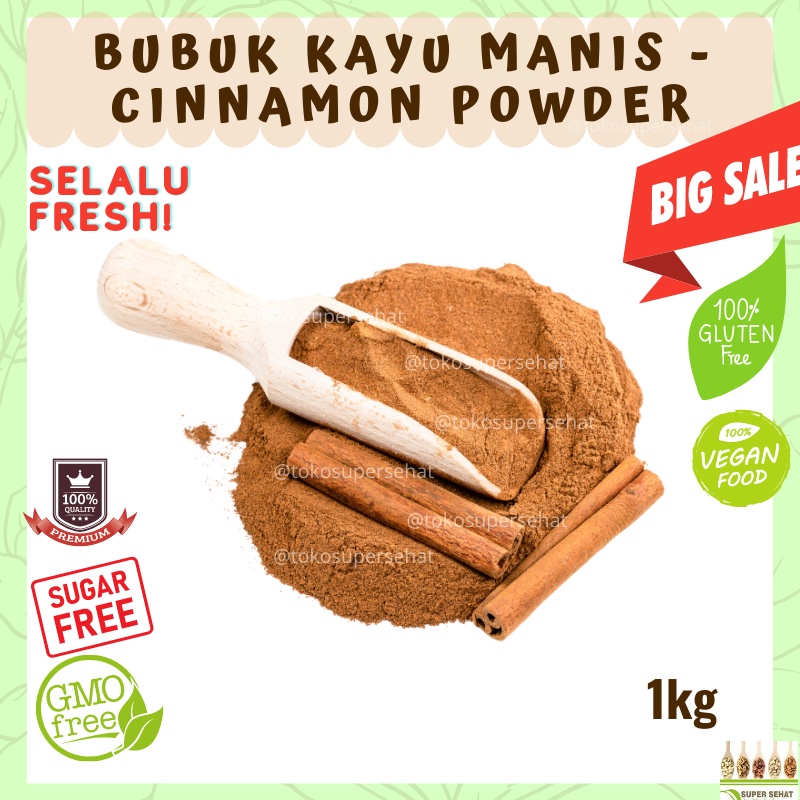 

CINNAMON POWDER ORGANIK 1KG - KAYU MANIS BUBUK MURNI Bubuk Kayu Manis