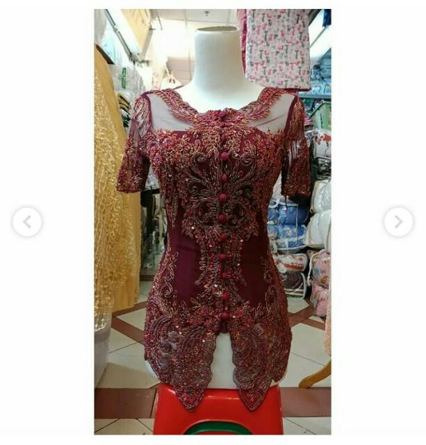 Kebaya payet krah oblong