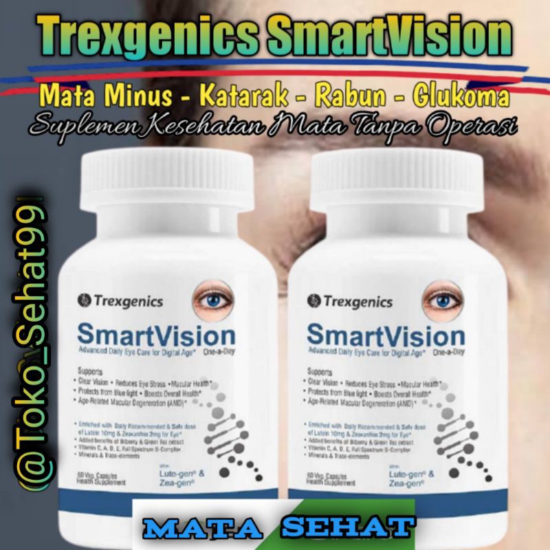 [Promo 2 Botol] Obat Mata Katarak Minus SmartVision Trexgenics Oiriginal