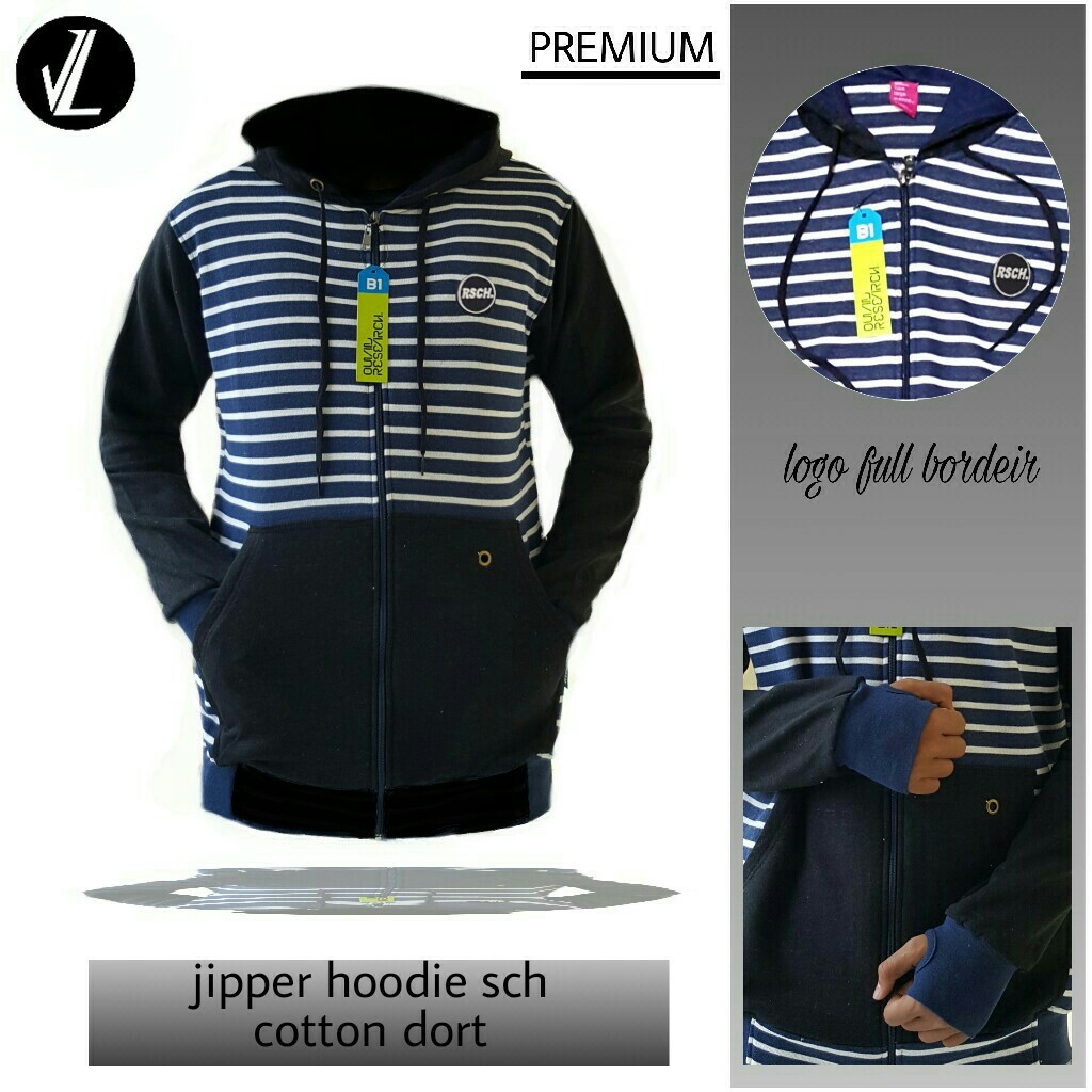 Jaket Hoodie Zipper Pria Jaket Original Pria Rsch