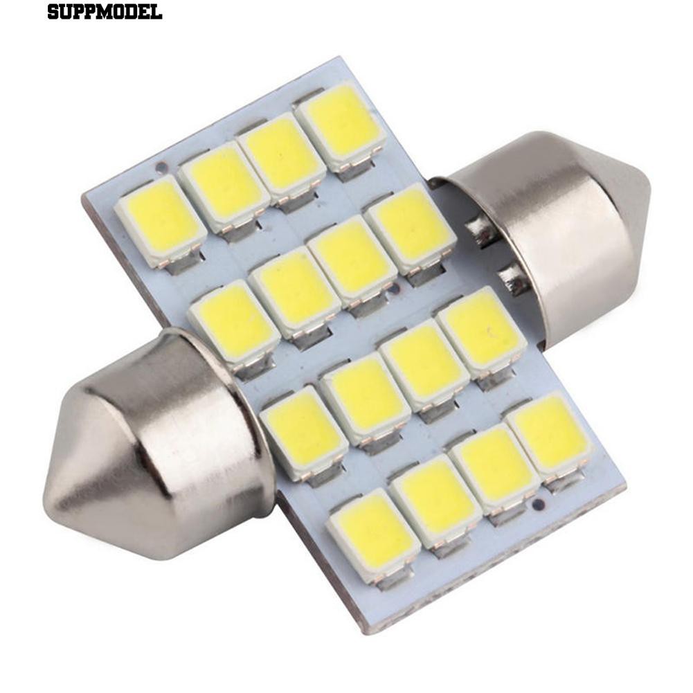 Lampu LED 16SMD DC 12V Warna Putih untuk Interior Mobil