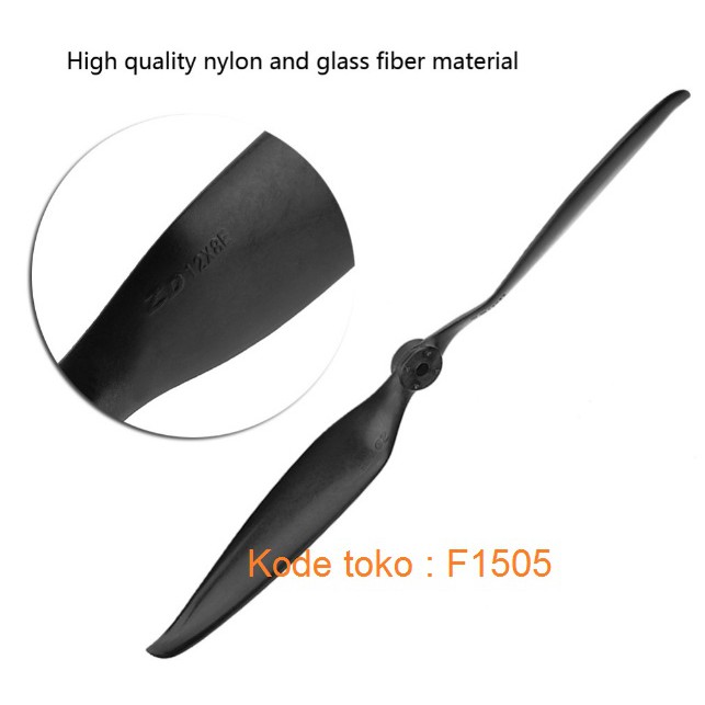 Propeller Propeler 12X8 Foam Airplane Blade Pesawat Gabus Aeromodeling Prop