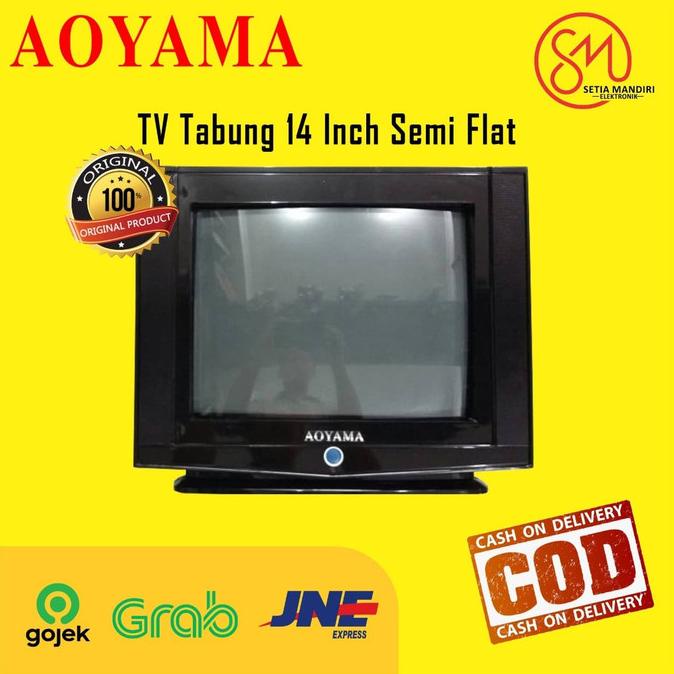 AOYAMA TV Tabung 14 Inch Semi Flat - Cembung - 60 Watt - RCA