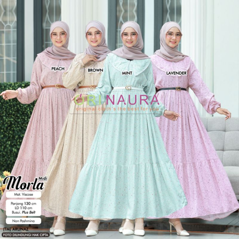 Dress wanita muslim morla ori naura