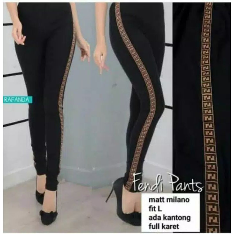 COD DENDI PANTS WANITA LIST SAMPING | CELANA BASIC STRIP | CELANA LIST IMPORT