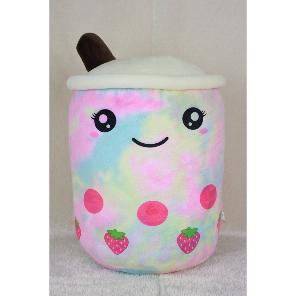Bantal Boba Milk RainBow, Bantal Gentong Boba Milk RainBow ukuran Jumbo