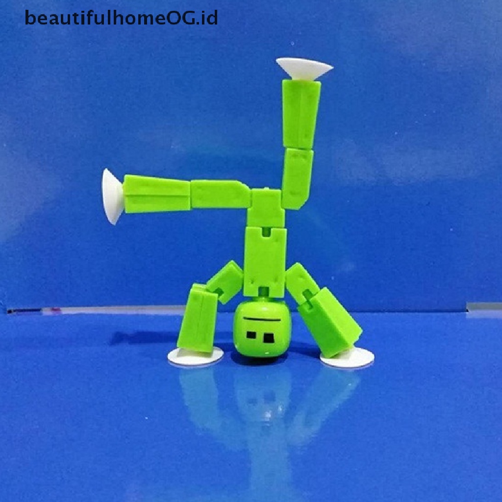 2pcs Boneka Animasi Stickbot Warna Acak