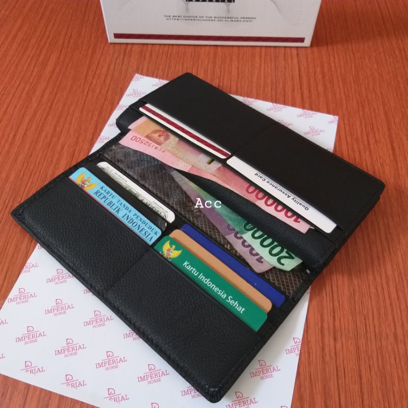 [Garansi]Dompet Panjang Kulit Sapi Asli/Dompet Kulit Pria Wanita Imperial Horse