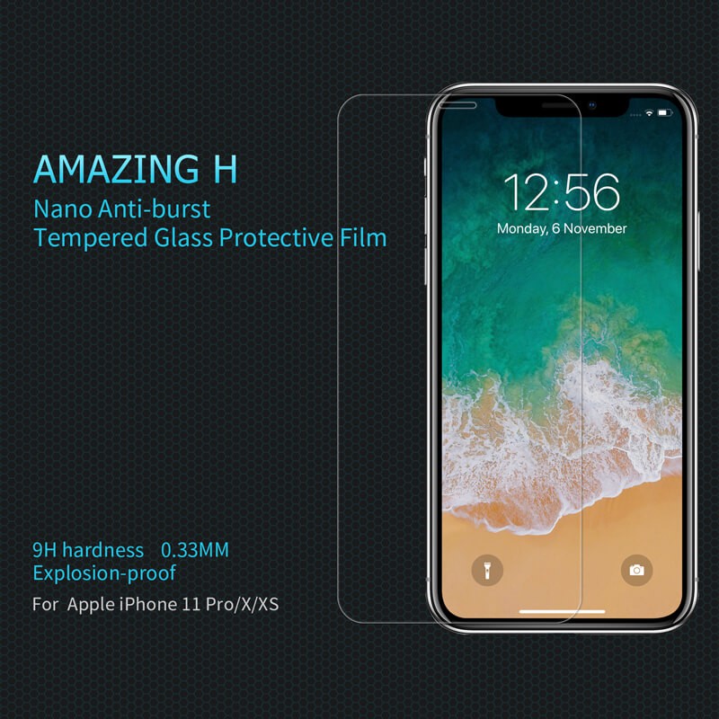 AUTHENTIC Tempered glass IPHONE 11 PRO / X / XS Thickness 0.33mm H