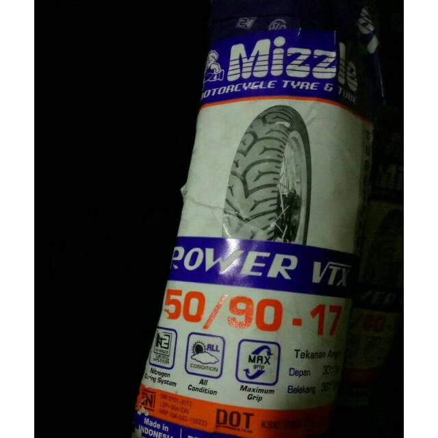 Ban Mizzle 50/90-17 Power VTX Bukan Tubeless