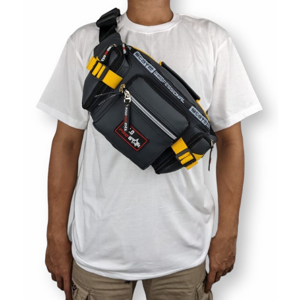 Tas Pinggang Waistbag Waterproof Original Polo Prostar  Tas Pinggang dan Tas Selempang Bahu
