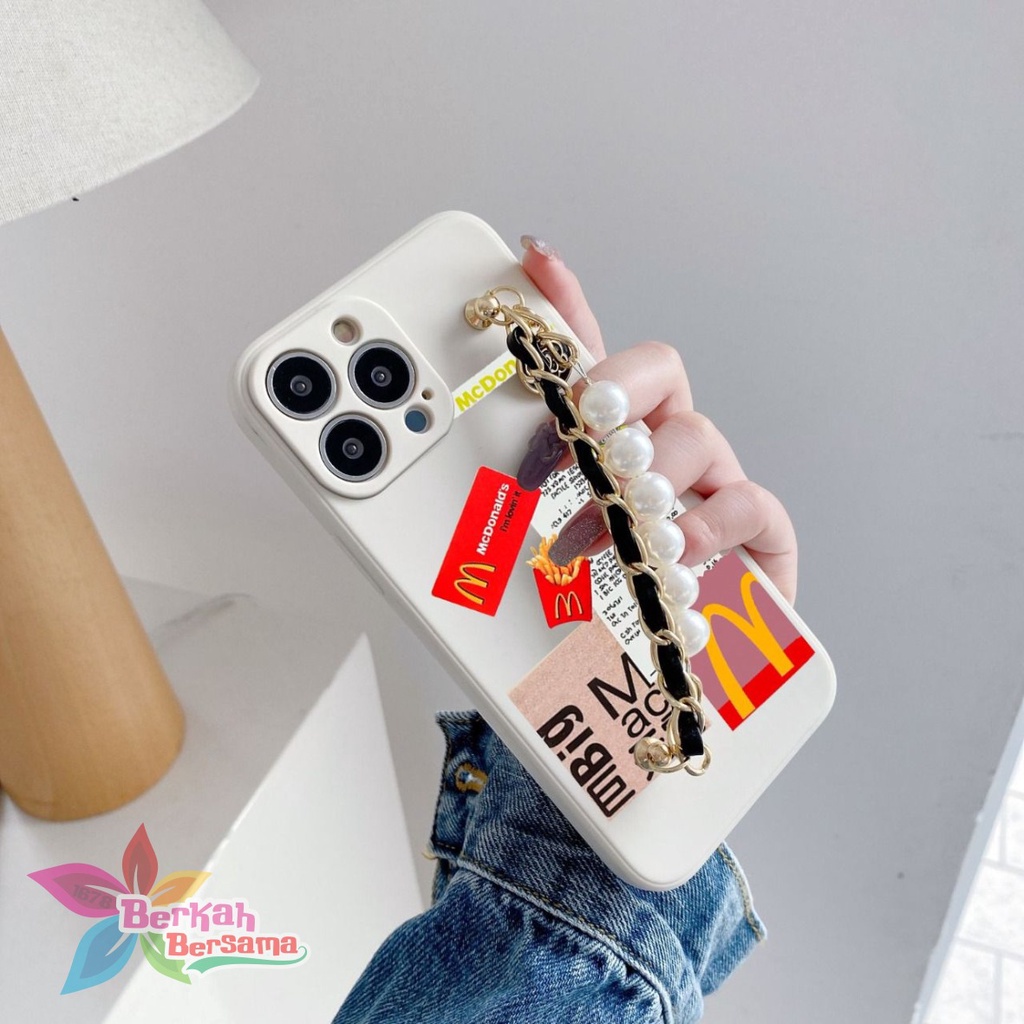 GM002 softcase mcd rantai mutiara oppo A17 A17K A57 2022 A77S a15s a15 a16k a16e a37 neo 9 a57 a39 a71 a83 a9 a5 a52 a92 a53 a33 2020 BB6618