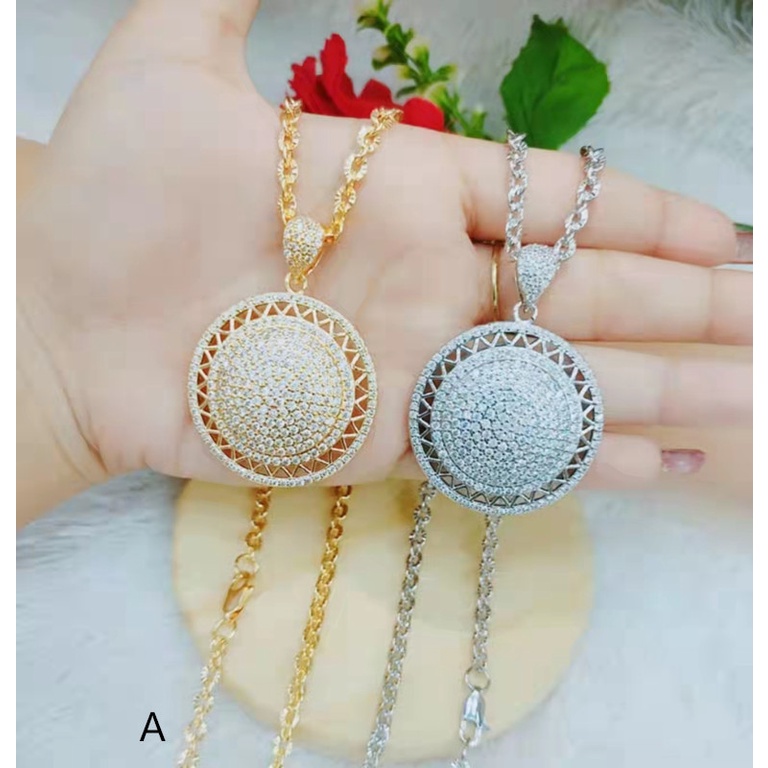 Kalung Xuping Mata Full Lapis Emas Perhiasan Fashion L36