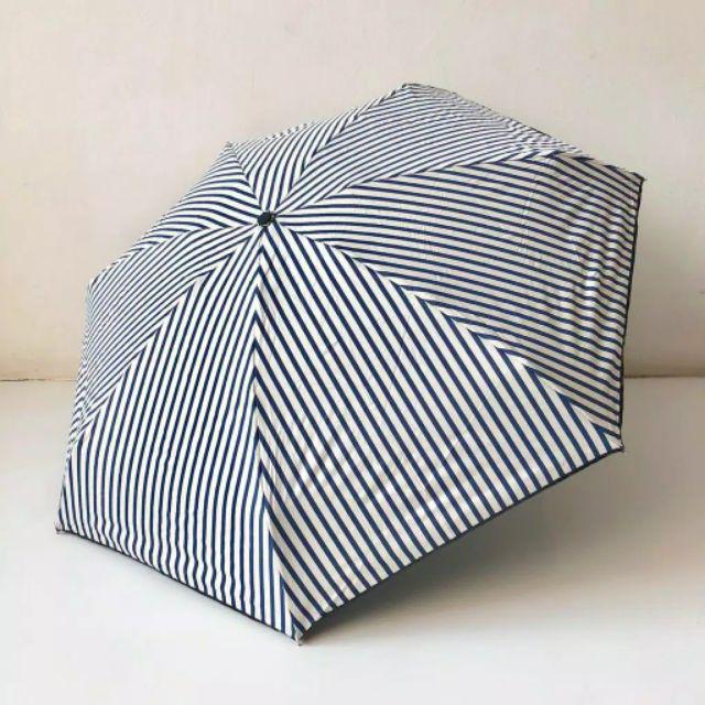Payung Lipat 5 Mini Motif Garis - Antiuv - Lapis Hitam - Grc - 593