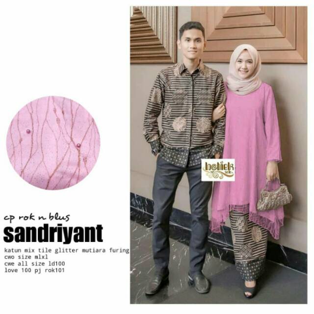 Couple set brokat mutiara COUPLE SANDRIYANT COUPLE SHOFIA TILE MUTIARA