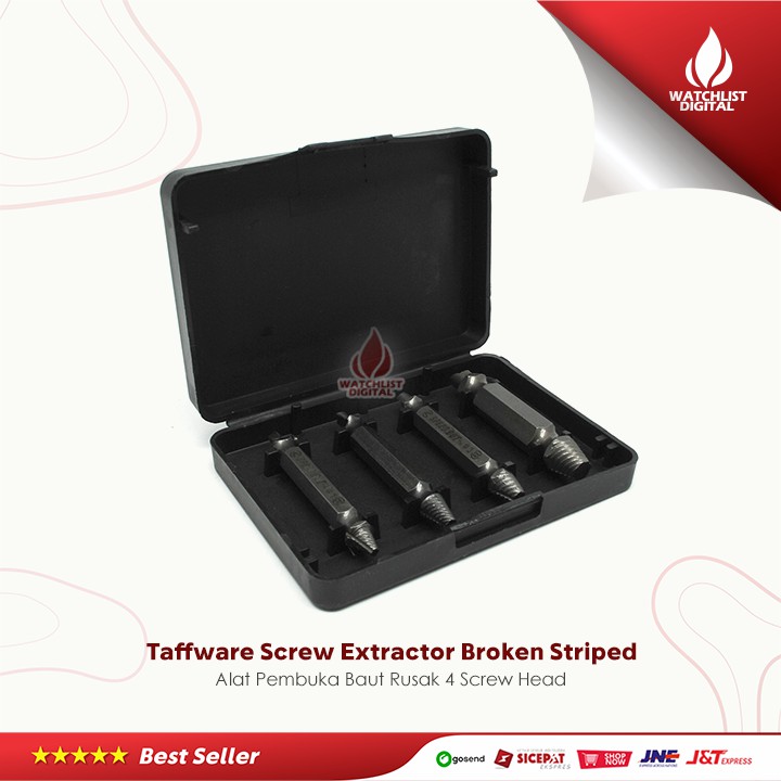Toko Grosir Taffware Screw Extractor Broken Striped / Alat Pembuka Baut Rusak MyeEjo3Un75g9Ew