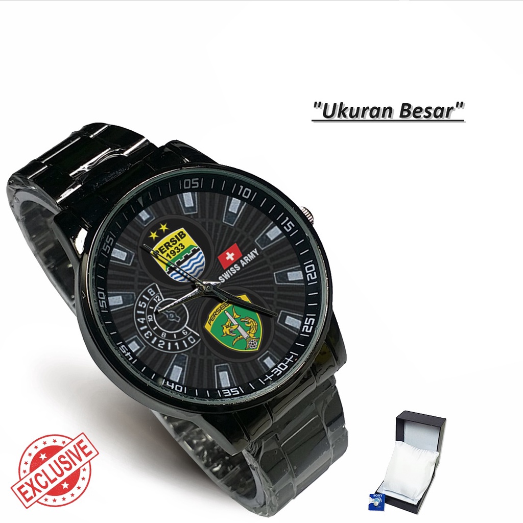 Jam Tangan Rantai Couple Logo PERSIB PERSEBAYA (Cool)